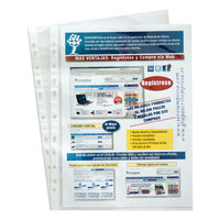 CAJA 100 FUNDAS PORTADOCUMENTOS PP LISO EXTRA A4 11 TALADROS TRANSPARENTE