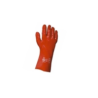 KeepSAFE 16'' Red PVC Gauntlets - Size TEN