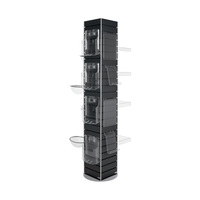 FlexiSlot®-Präsentationstower „York“ | fekete, hasonló mint RAL 9004