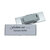 Ansteckschild / Personenschild / Namensschild „Podio Paper slim“ | ezüstre festve extraerős "Premium" mágnessel