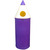 Midi Pencil Litter Bin - 52 Litre - Purple - Plastic Liner