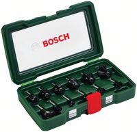 Bosch 2607019466 HM-Fräser-Set mit 8 mm Schaft, 12-teilig
