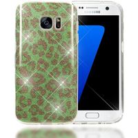 NALIA Glitter Case compatible with Samsung Galaxy S7, Ultra-Thin Mobile Sparkle Leopard Print Silicone Back Cover, Protective Slim Shiny Protector Shock-Proof Crystal Gel Bling ...