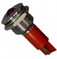 LED-Signalleuchte, 24 V (DC), rot, 80 mcd, Einbau-Ø 19 mm, RM 1.25 mm, LED Anzah