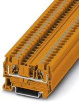 Durchgangsklemme, Push-in-Anschluss, 0,2-6,0 mm², 2-polig, 32 A, 8 kV, orange, 3