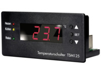 Temperaturregler, 250 VAC, -55 bis 125 °C, schwarz, 1114430