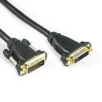 Lyndahl DVI Csatlakozókábel DVI, 24+5 pólusú Csatlakozódugó, DVI, 24+5 pólusú Aljzat 0.5 m Fekete LKDVFM30005 DVI kábel