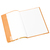 Heftumschlag, für Hefte A4, Polypropylen-Folie, 21 x 29,7 cm, orange transparent
