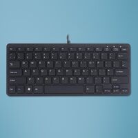 Compact Keyboard, (UK), black QWERTY, wired. Windows, Linux Integrated numeric keyboard Toetsenborden (extern)