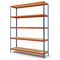 Wide span heavy duty shelving