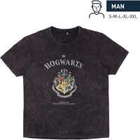 CAMISETA CORTA SINGLE JERSEY HARRY POTTER DARK GRAY