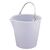 Jantex Heavy Duty Floor Bucket in White Made of Plastic with Swing Handle 12 Ltr
