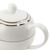 Royal Bone Afternoon Tea Silverline Tea Pot in White - Bone China - 450ml