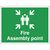 Fire Assembly Point - Highly Visible and Clear Safety Sign - Rigid 400x600mm
