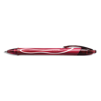 BIC Gel-ocity Quick Dry Stylos-Gel Rétractables Pointe Moyenne (0,7 mm) - Rouge