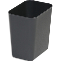 PROBBAX Corbeille résistante au feu 14L - V2 gris foncé