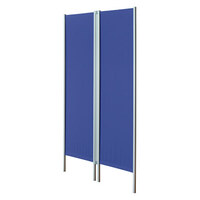 Leichtparavent Paravent Sichtschutz Raumteiler 2-flügelig, 165x101 cm, Blau