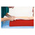 Sport-Tec Lagerungsrolle Lagerungskissen Knierolle Fitnessrolle für Massageliege 40x15x7,5 cm, Rot