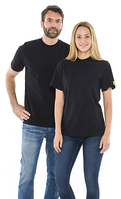 ESD-T-Shirt, rundhals, 150g/m², schwarz, XS