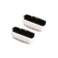 NAIL BRUSHES PLASTIC TWIN PACK