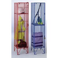 Midi-size wire mesh lockers