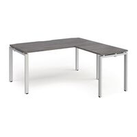 Adapt single straight desk with return desk