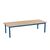 Evolve Mezzo Deep Bench 3000 X 595Mm 3 Legs - Blue