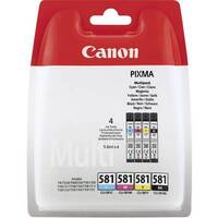 Canon Tinta CLI-581 Multipack CMYK Eredeti Fénykép fekete, Cián, Bíbor, Sárga 2103C004