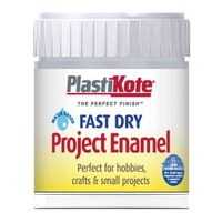 PlastiKote 440.0000035.067 Fast Dry Enamel Paint B35 Bottle Chrome 59ml