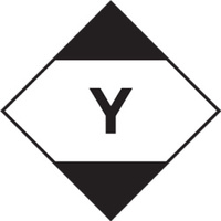 Begrenzte Menge - Y (Limited Quantities), schwarz, Folie, selbstklebend, 150 x 150 x 0,1 mm, ADR