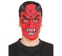 Máscara de Diablo con cuernos Universal Hombre