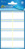 Tiefkühl-Etiketten, Papier, blauer Rahmen, weiß, blau, 40 Aufkleber