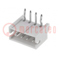 Tomacorriente; conducto-placa; macho; ZH; 1,5mm; PIN: 4; THT; 50V; 1A