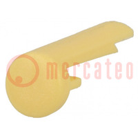 Pointer; plastic; yellow; push-in; pin; A10