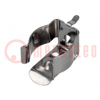 Clip; AAA,N,R3; PCB; Kind of holder: snap-on; 9.5÷11.7mm
