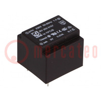 Transformer: encapsulated; 0.5VA; 230VAC; 9V; 55mA; PCB; BV