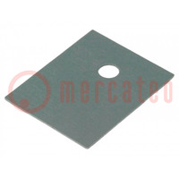 Warmtegeleidende onderlegplaat: siliconen; TO247; 0,4K/W; L: 21mm