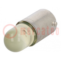 LED lamp; yellow; BA9S; 220VDC