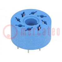 Socket; PIN: 8; 10A; 250VAC; PCB; for PCB; Series: 60.12; -40÷70°C
