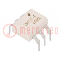 Optocoupler; THT; Ch: 1; OUT: transistor; Uinsul: 4.17kV; Uce: 100V