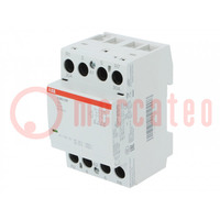 Contactor: 4-pole installation; 63A; 230VAC,230VDC; -25÷55°C