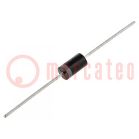 Diode: rectifying; THT; 400V; 3A; tape; Ifsm: 125A; DO201AD; 50ns