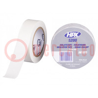 Tape: electrical insulating; W: 19mm; L: 10m; Thk: 0.15mm; white