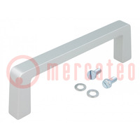 Griff; Aluminium; grau; H: 40mm; L: 134mm; W: 12,2mm; Griff