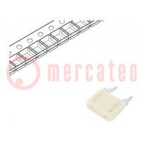 Biztosíték: olvadó; gyors; 4A; 350VAC; SMD; 10,92x3,81x8,76mm; 446