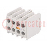 Auxiliary contacts; Series: METAMEC; Leads: screw terminals; IP20