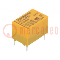 Relay: electromagnetic; SPDT; Ucoil: 5VDC; 2A; max.250VAC; PCB