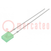 LED; rettangolare; 2x4x5mm; giallo-verde; 68÷100mcd; 100°; 20mA