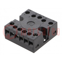 Relays accessories: socket; PIN: 11; on panel