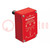 Safety switch: hinged; ROTACAM; NC x2; IP66; -20÷80°C; red